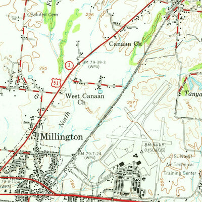 United States Geological Survey Millington, TN (1960, 62500-Scale) digital map