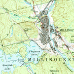 United States Geological Survey Millinocket, ME (1951, 62500-Scale) digital map