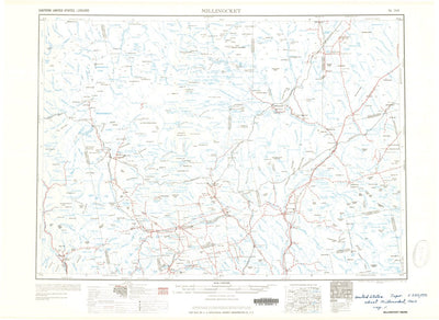 United States Geological Survey Millinocket, ME (1960, 250000-Scale) digital map