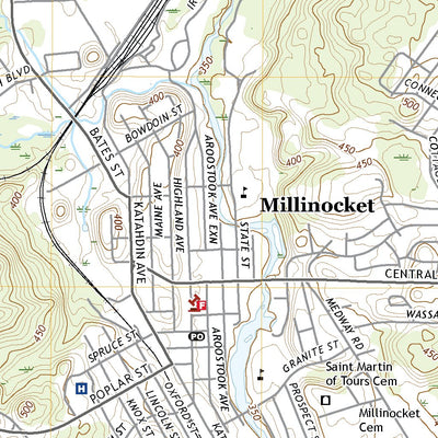 United States Geological Survey Millinocket, ME (2021, 24000-Scale) digital map
