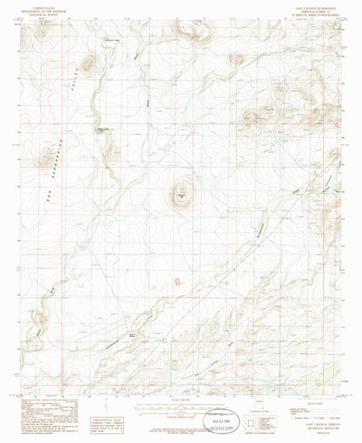 United States Geological Survey Million Dollar Tank, AZ (1985, 24000-Scale) digital map