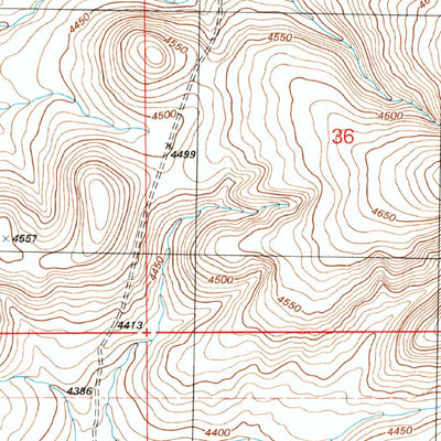United States Geological Survey Million Dollar Tank, AZ (1996, 24000-Scale) digital map