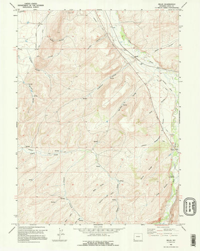 United States Geological Survey Millis, WY (1965, 24000-Scale) digital map
