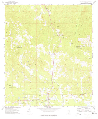 United States Geological Survey Millry North, AL (1974, 24000-Scale) digital map