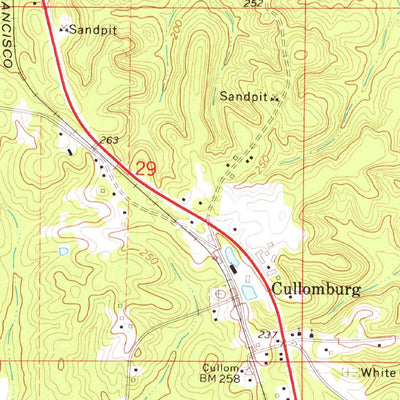 United States Geological Survey Millry North, AL (1974, 24000-Scale) digital map