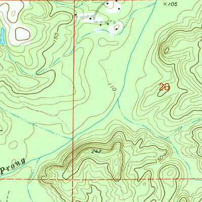 United States Geological Survey Millry South, AL (1974, 24000-Scale) digital map