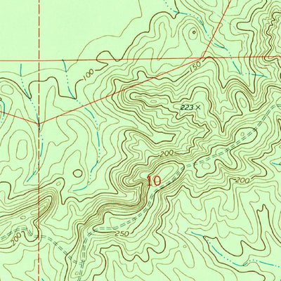 United States Geological Survey Millry South, AL (1974, 24000-Scale) digital map