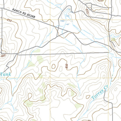 United States Geological Survey Mills Bennett SW, TX (2022, 24000-Scale) digital map