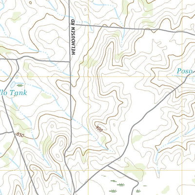 United States Geological Survey Mills Bennett SW, TX (2022, 24000-Scale) digital map