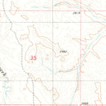 United States Geological Survey Mills Creek East, MT (1979, 24000-Scale) digital map