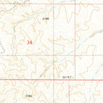 United States Geological Survey Mills Creek West, MT (1979, 24000-Scale) digital map