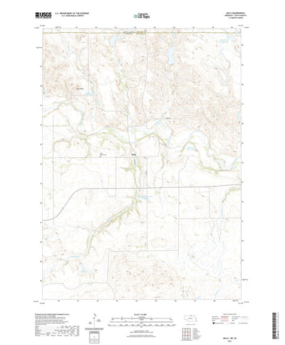 United States Geological Survey Mills, NE (2021, 24000-Scale) digital map