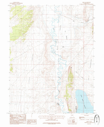 United States Geological Survey Mills, UT (1985, 24000-Scale) digital map
