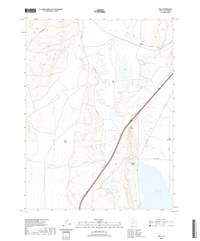 United States Geological Survey Mills, UT (2020, 24000-Scale) digital map