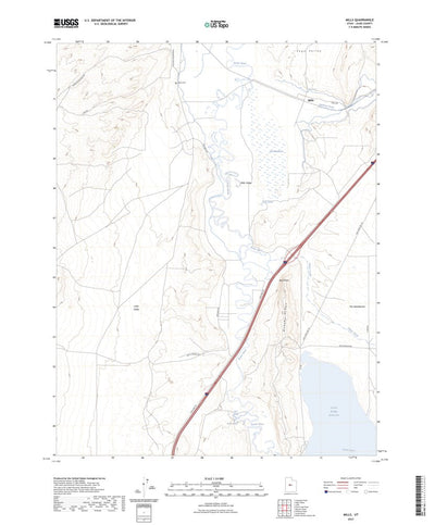 United States Geological Survey Mills, UT (2023, 24000-Scale) digital map