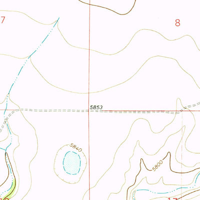 United States Geological Survey Mills West, NM (1972, 24000-Scale) digital map