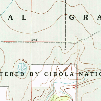 United States Geological Survey Mills West, NM (1998, 24000-Scale) digital map