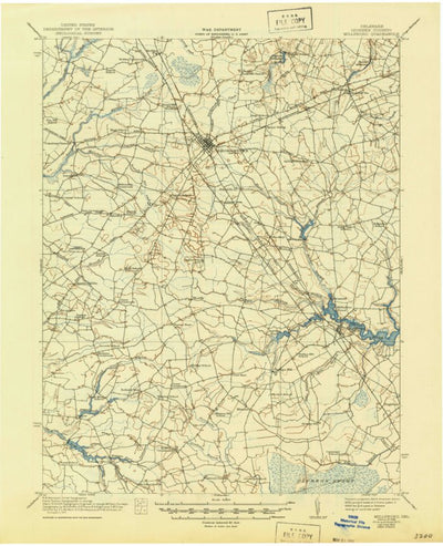 United States Geological Survey Millsboro, DE (1938, 62500-Scale) digital map