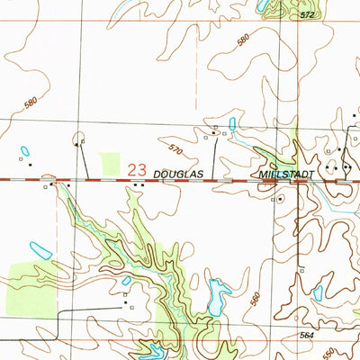 United States Geological Survey Millstadt, IL (1990, 24000-Scale) digital map