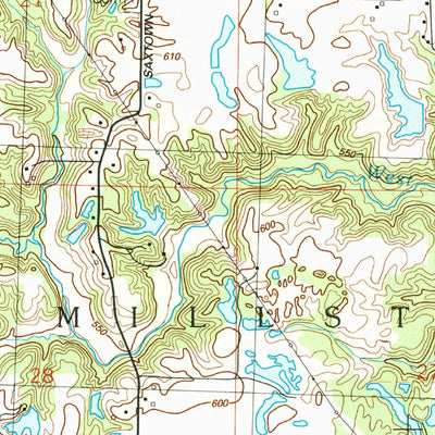 United States Geological Survey Millstadt, IL (1990, 24000-Scale) digital map