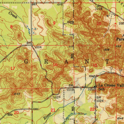 United States Geological Survey Millston, WI (1949, 62500-Scale) digital map
