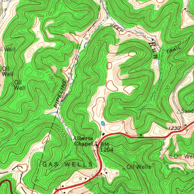 United States Geological Survey Millstone, WV (1965, 24000-Scale) digital map