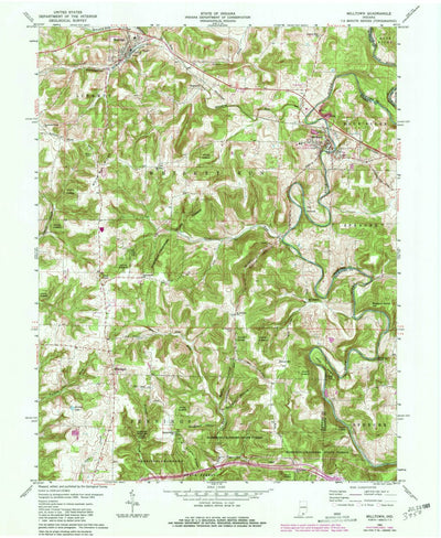 United States Geological Survey Milltown, IN (1962, 24000-Scale) digital map
