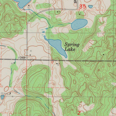 United States Geological Survey Milltown, WI (1983, 24000-Scale) digital map