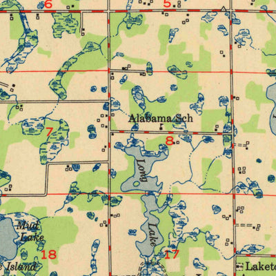 United States Geological Survey Milltown, WI-MN (1951, 48000-Scale) digital map