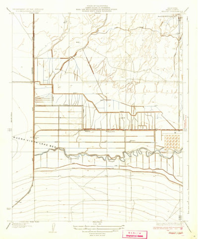 United States Geological Survey Millux, CA (1933, 31680-Scale) digital map