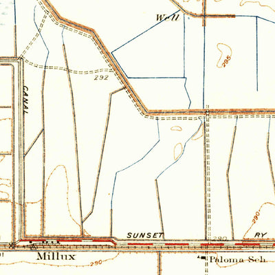 United States Geological Survey Millux, CA (1933, 31680-Scale) digital map