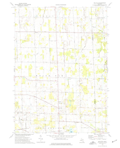 United States Geological Survey Millville, MI (1973, 24000-Scale) digital map