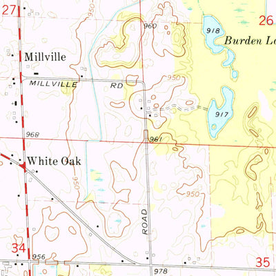United States Geological Survey Millville, MI (1973, 24000-Scale) digital map