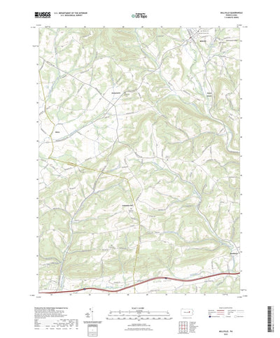 United States Geological Survey Millville, PA (2023, 24000-Scale) digital map