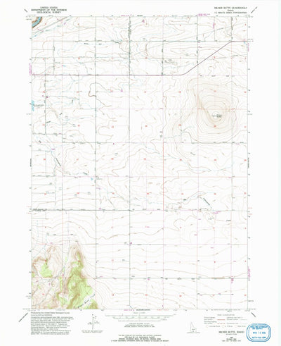 United States Geological Survey Milner Butte, ID (1965, 24000-Scale) digital map
