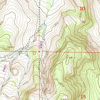 United States Geological Survey Milner Butte, ID (1965, 24000-Scale) digital map