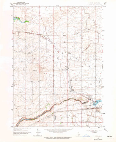 United States Geological Survey Milner, ID (1964, 24000-Scale) digital map