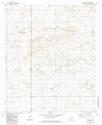 United States Geological Survey Milnesand, NM (1972, 24000-Scale) digital map