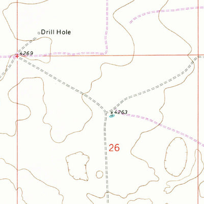 United States Geological Survey Milnesand NW, NM (1972, 24000-Scale) digital map