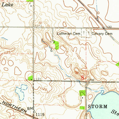 United States Geological Survey Milnor, ND (1960, 24000-Scale) digital map