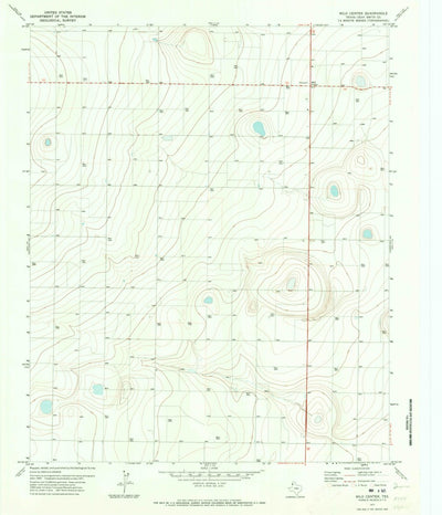 United States Geological Survey Milo Center, TX (1971, 24000-Scale) digital map