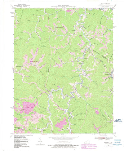 United States Geological Survey Milo, KY-WV (1954, 24000-Scale) digital map