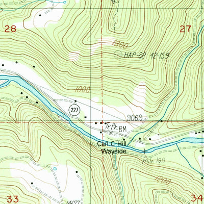 United States Geological Survey Milo, OR (1986, 24000-Scale) digital map