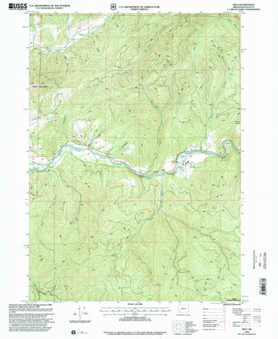 United States Geological Survey Milo, OR (1998, 24000-Scale) digital map