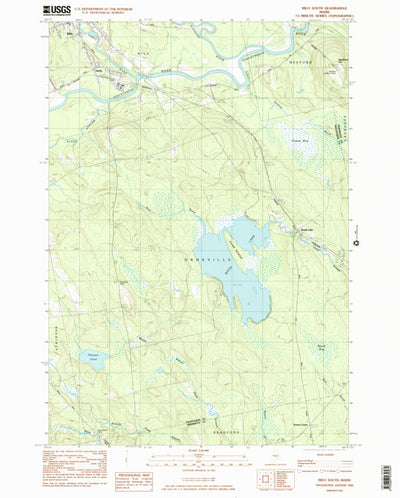 United States Geological Survey Milo South, ME (1983, 24000-Scale) digital map