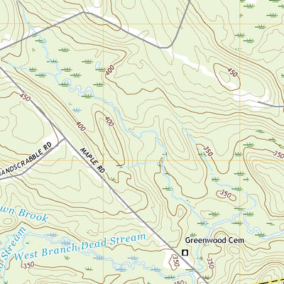 United States Geological Survey Milo South, ME (2021, 24000-Scale) digital map