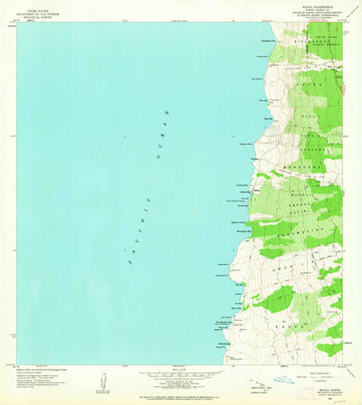 United States Geological Survey Milolii, HI (1962, 24000-Scale) digital map