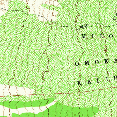 United States Geological Survey Milolii, HI (1962, 24000-Scale) digital map