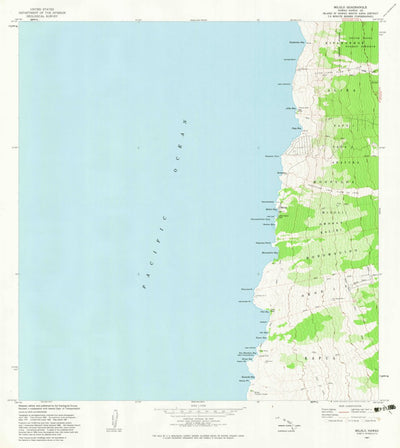 United States Geological Survey Milolii, HI (1981, 24000-Scale) digital map