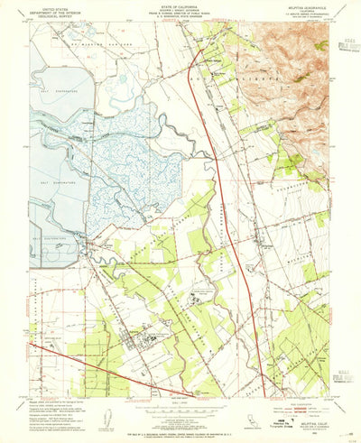 United States Geological Survey Milpitas, CA (1953, 24000-Scale) digital map